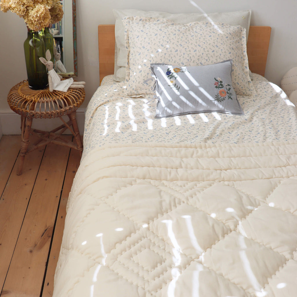 Limited Edition - Reversible Bella patchwork hand quilted blanket
