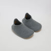 Kids Merino Wool Slippers - Grey Blue