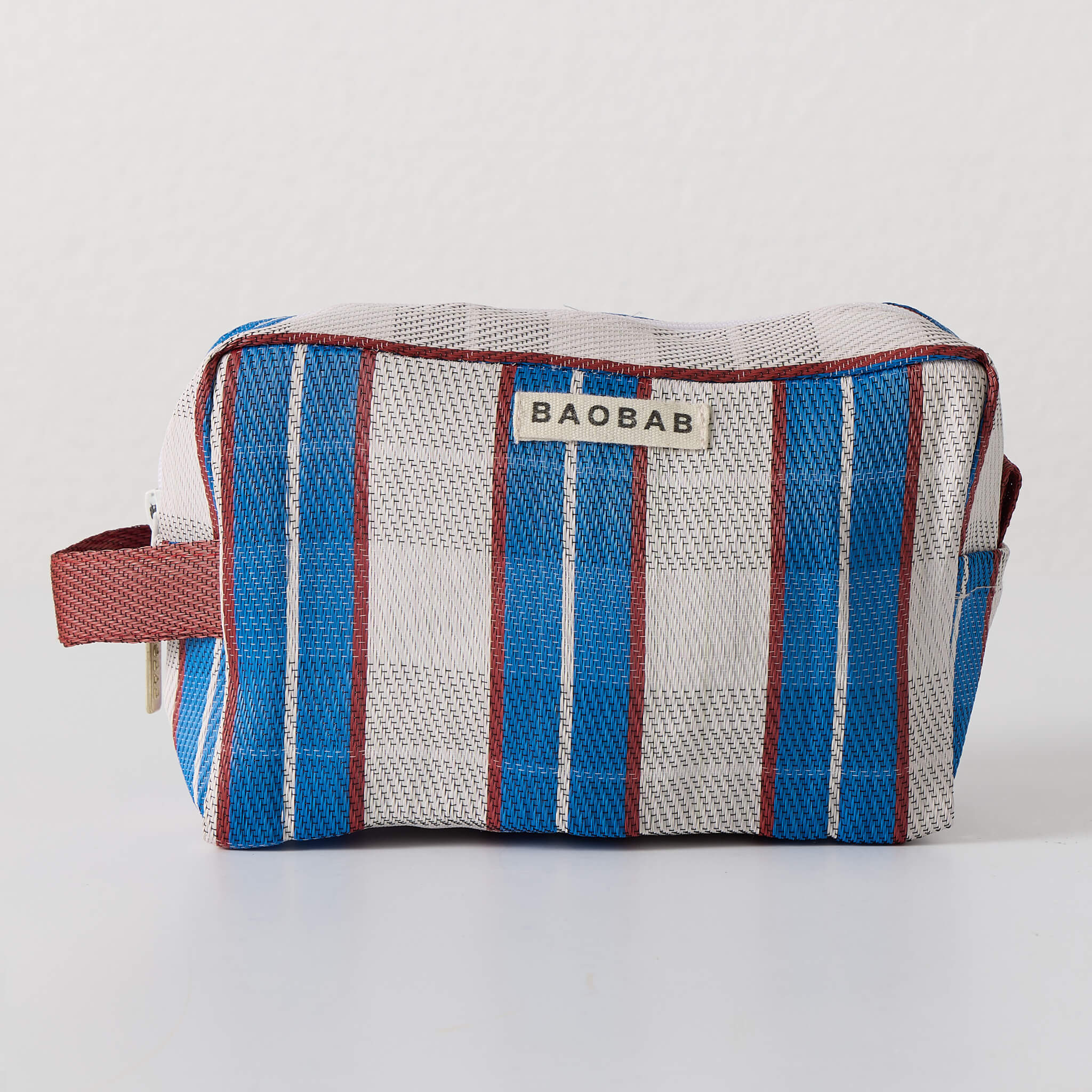 Blue Stripe Pouch Set