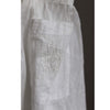 Hand Embroidered Voile Shorts in Chalk