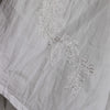 Hand Embroidered Voile Shorts in Chalk