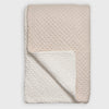 SECONDS Kantha Cross Stitch Blanket - Chalk/China Clay