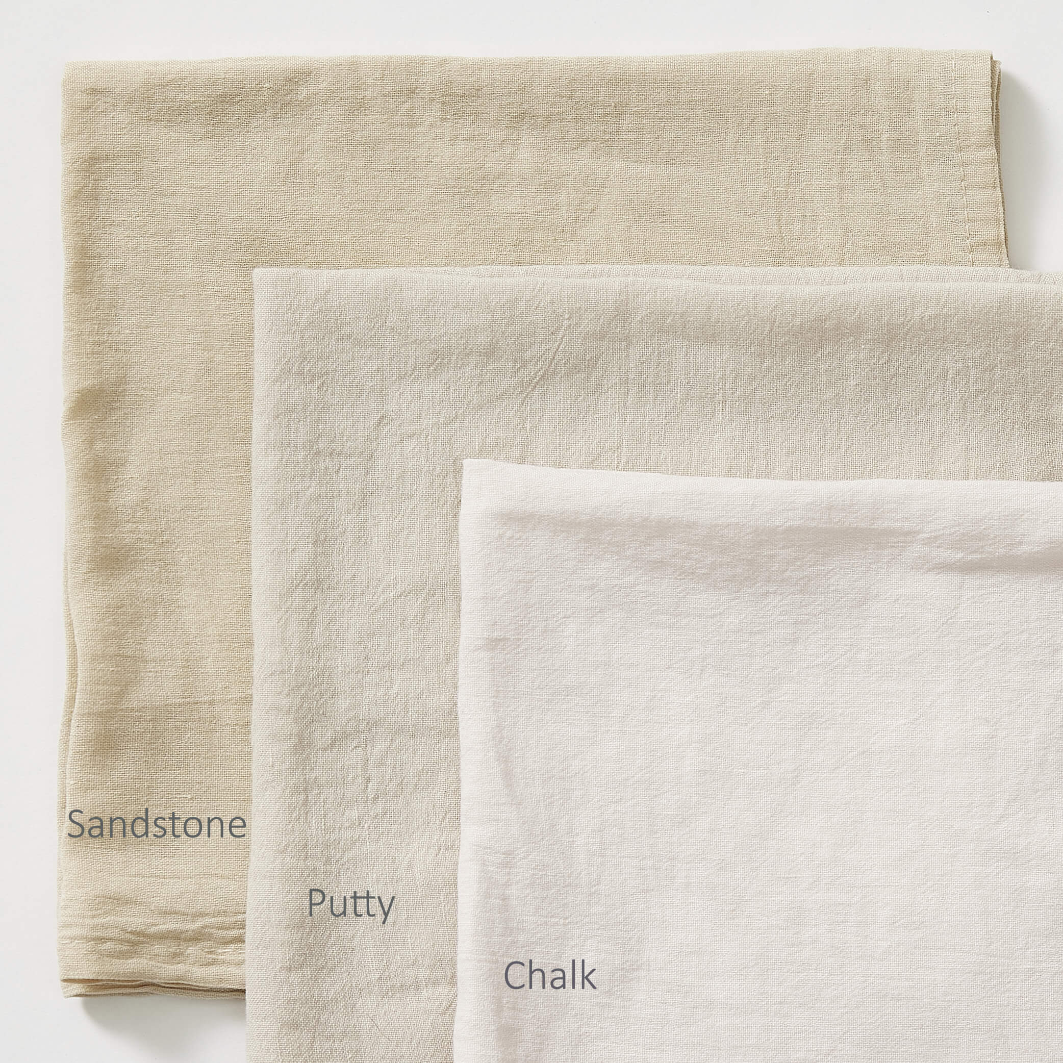 Washed Linen Cotton Fitted Sheet  - Sandstone