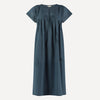 Pin Tuck Voile Dress in Ink