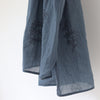 Hand Embroidered Voile Top in Ink