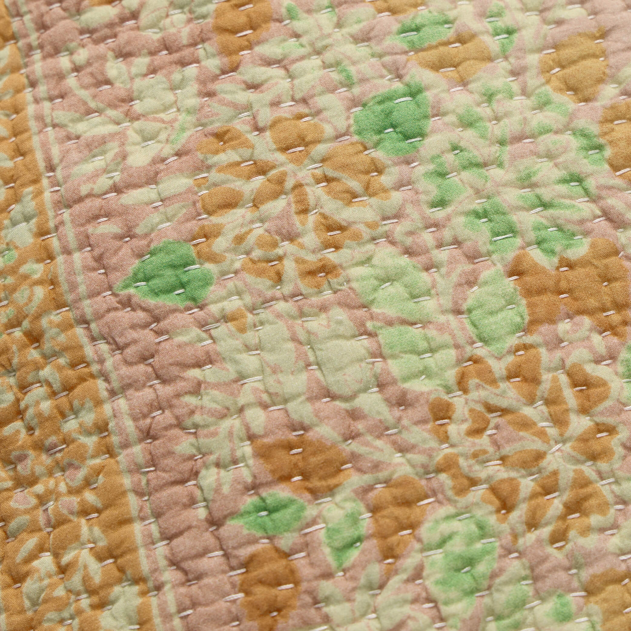 Kantha Floral Cushion