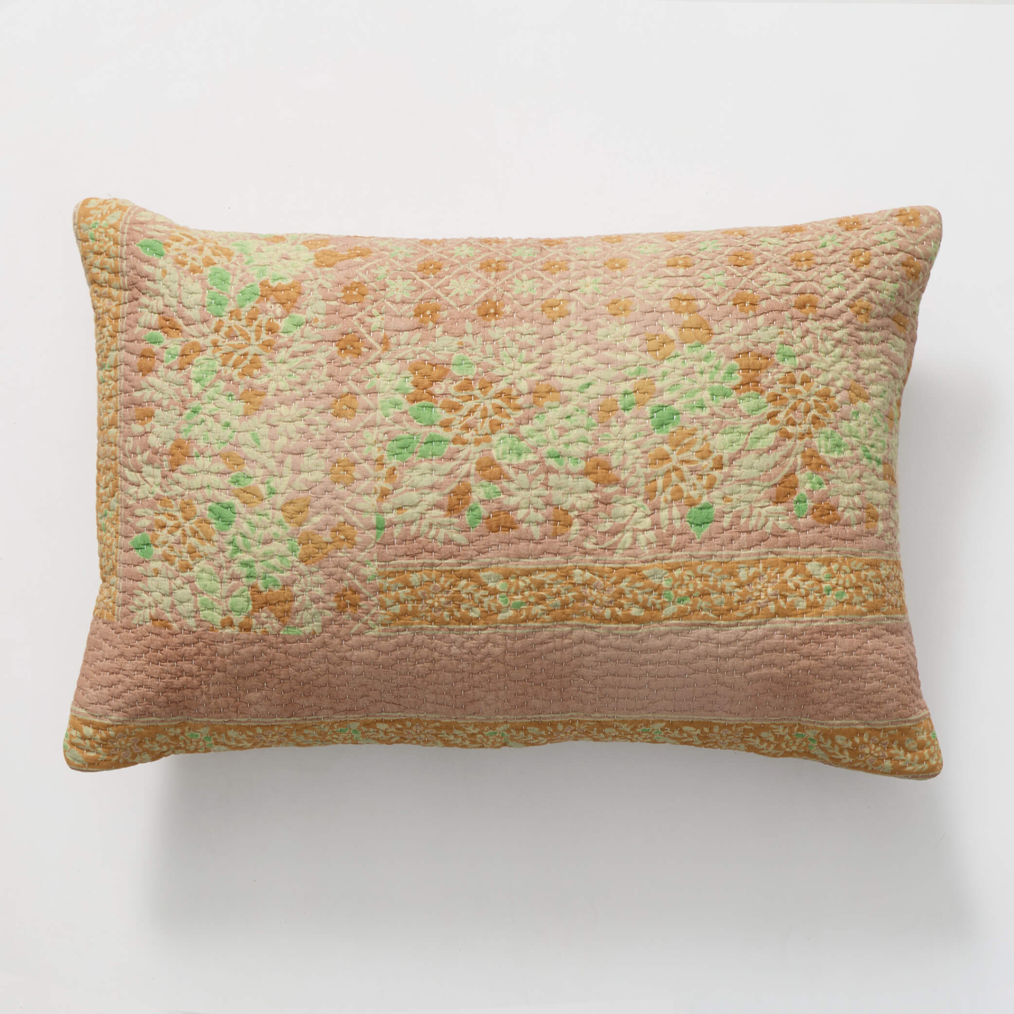 Kantha Floral Cushion