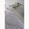 Kantha Cross Stitch Blanket - French Grey/Skylight