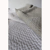 SECONDS Kantha Cross Stitch Blanket - French Grey/Skylight