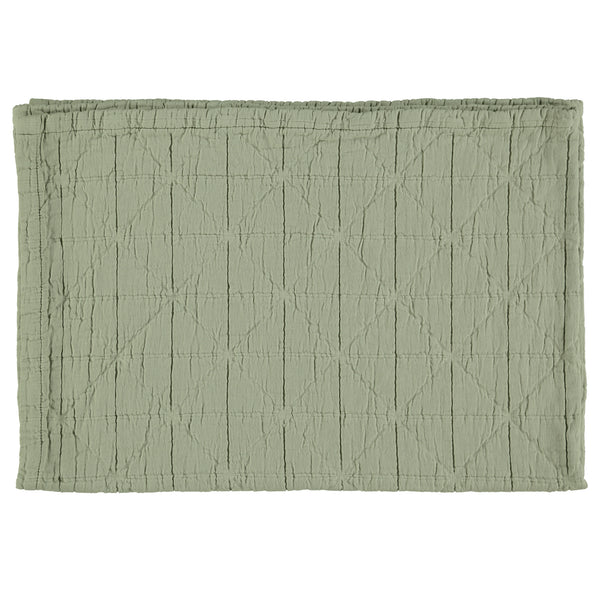 Diamond Soft Organic Cotton Blanket - Sage Green
