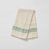 Ecru Sage Stripe Soft Waffle Cotton Hand Towel