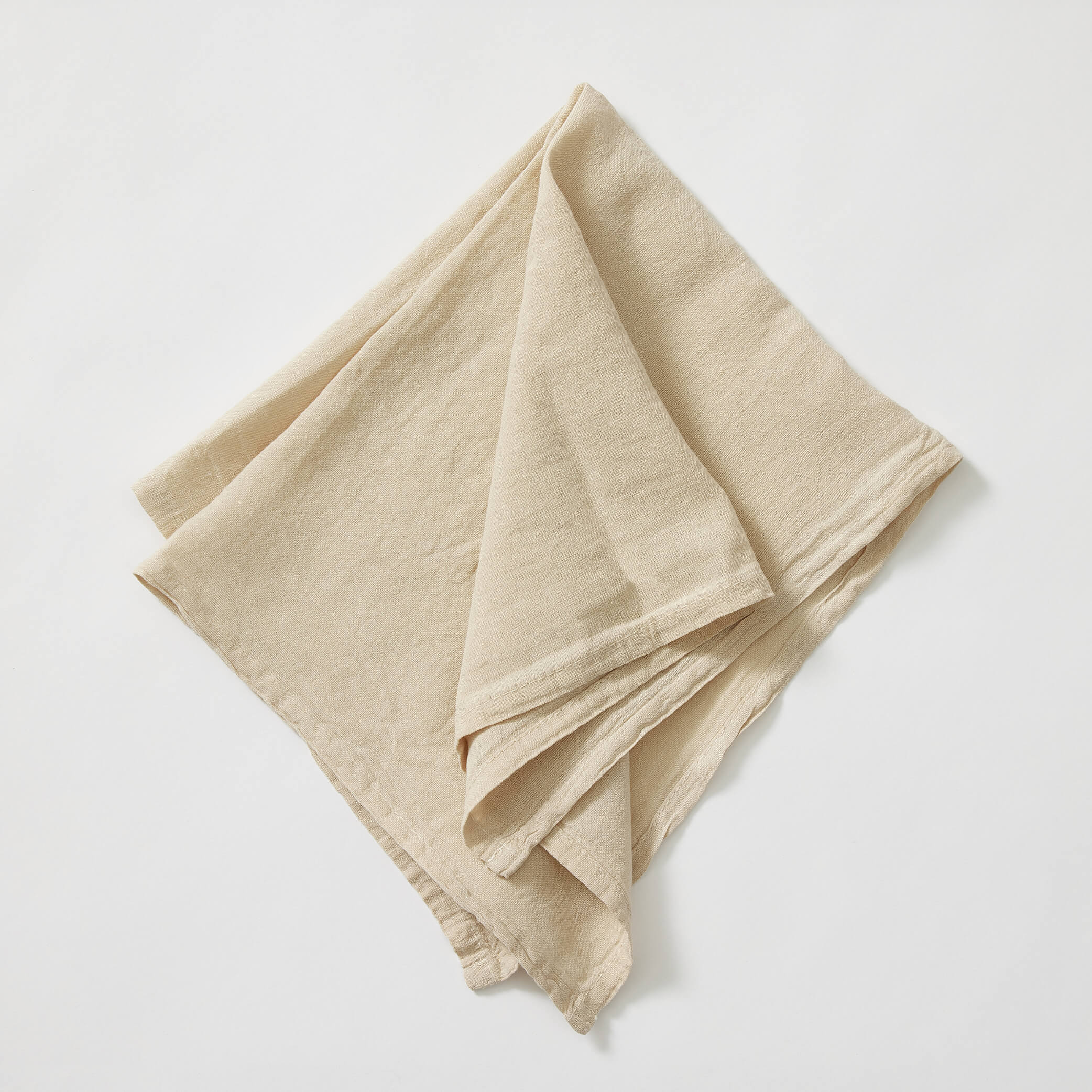 Washed Linen Cotton Napkin - Sandstone