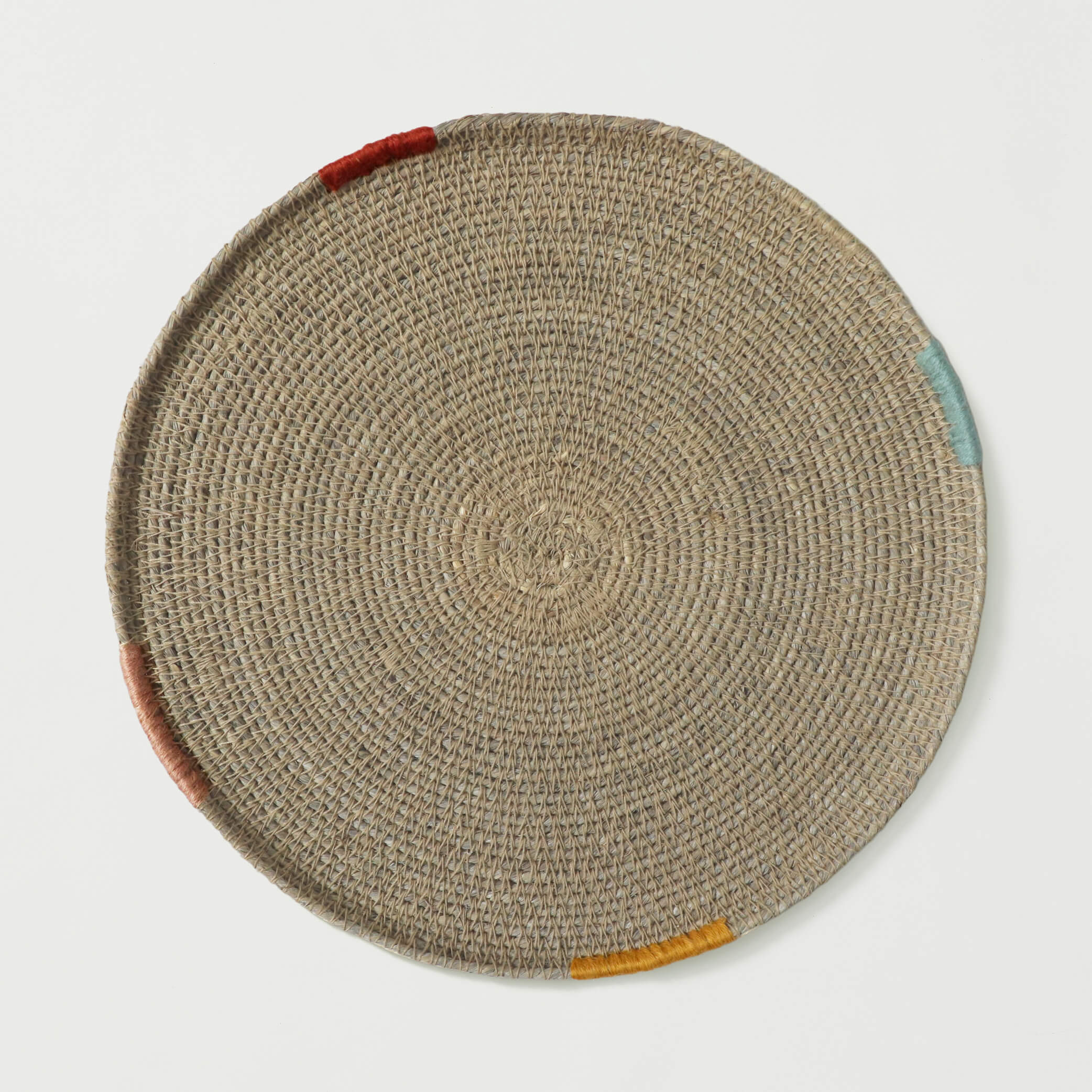Seagrass tray - Soft Grey | ∅26cm