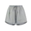 Hand Embroidered Voile Shorts in Skylight