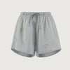 Hand Embroidered Voile Shorts in Skylight