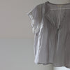 Pin tuck Shirt in Skylight