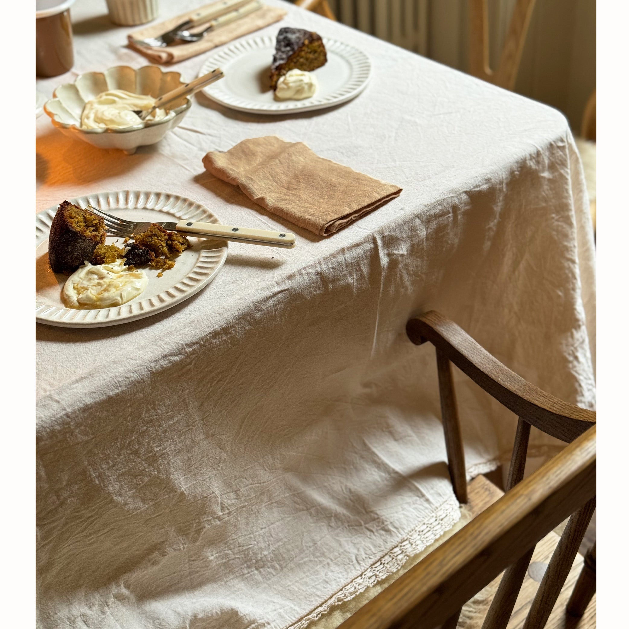 Washed Linen Cotton Napkin - Soft Terracotta