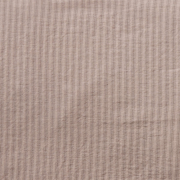Washed Linen Cotton Ticking Stripe Duvet Cover - Vintage Rose