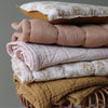 Diamond Soft Organic Cotton Blanket - Ochre