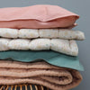 Minako Golden Floral Hand Quilted Blanket