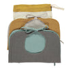 Set of 2 Reversible Muslin Bibs - Ochre/ Ash