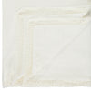Organic Cotton Percale Lace Ivory Duvet Cover