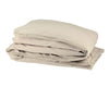 Organic Cotton Percale lace Stone Duvet Cover