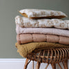 Spot Floral Ochre Fitted Sheet