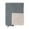 Organic Cotton Reversible Duvet Cover - Blue grey/Stone