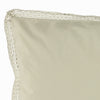 Organic Cotton Percale Celery Lace Oxford Pillowcase