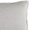 Charcoal Ticking Stripe Pillowcase