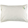 Embroidered Yellow Flower Pillowcase - Off White
