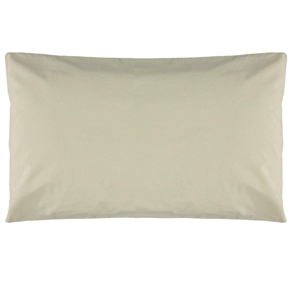 Organic Cotton Percale Celery Pillowcase