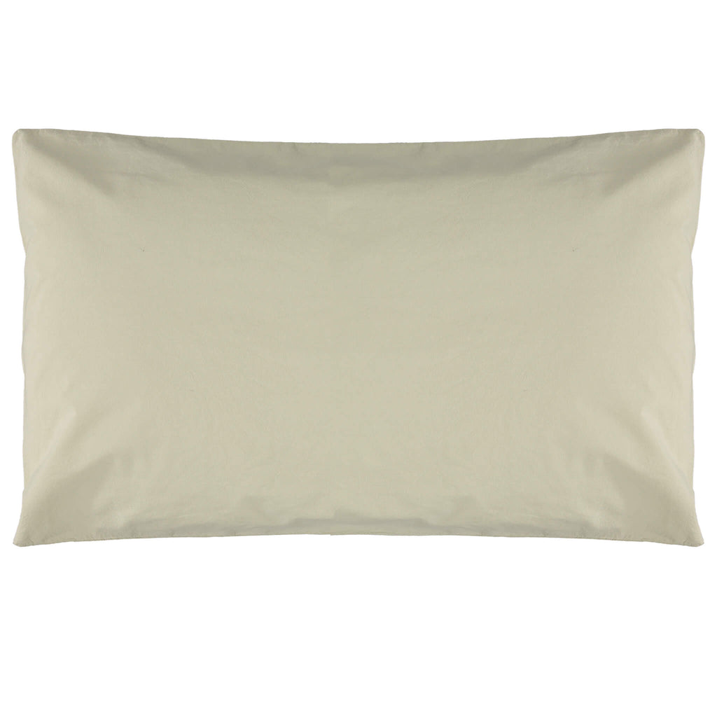 Organic Cotton Percale Celery Pillowcase