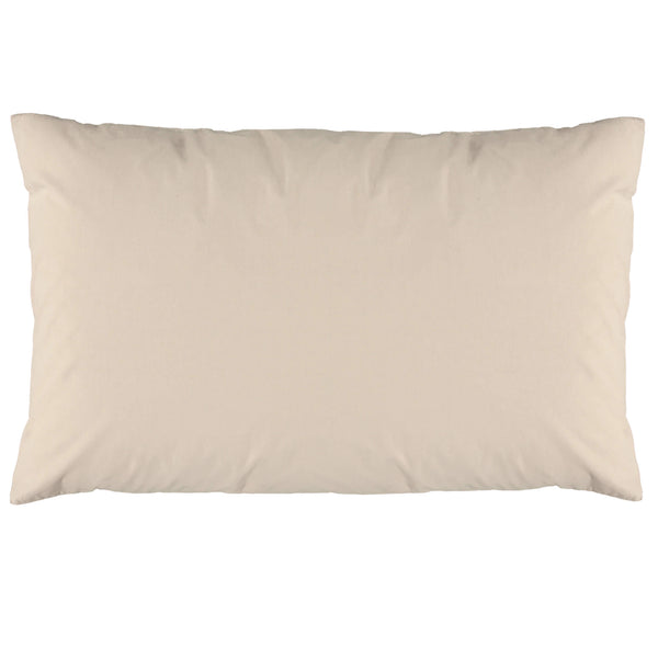 Organic Cotton Percale Stone Lace Edge Pillowcase