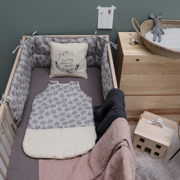 Sleeping Bag - Spot Floral Chocolate