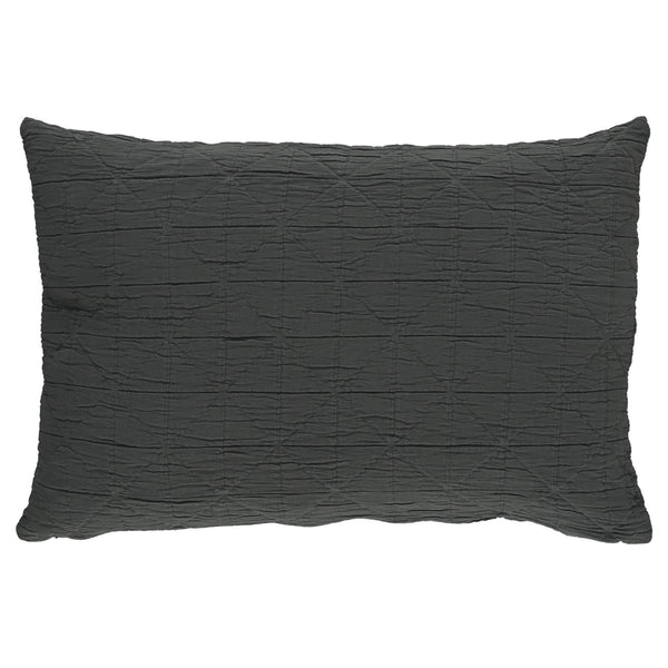Diamond Soft cotton Pillow cover - charcoal available in 4 sizes