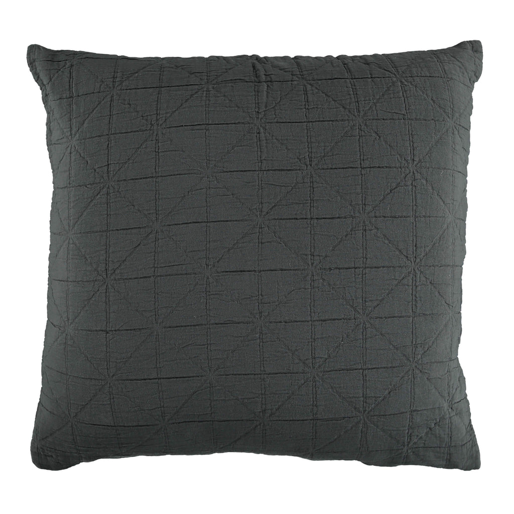 Diamond Soft cotton Pillow cover - charcoal available in 4 sizes