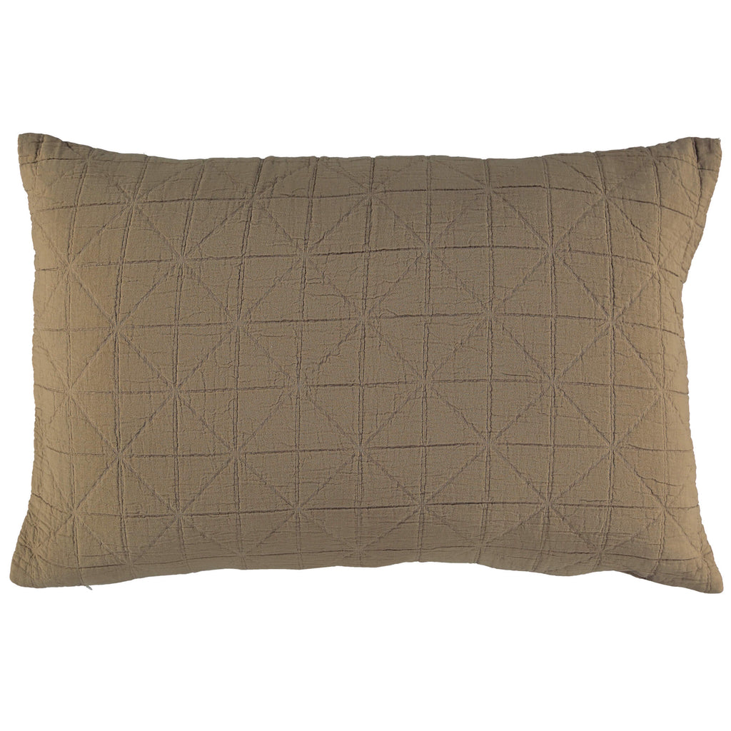 Diamond Soft cotton Pillow cover - Khaki available in 3 sizes