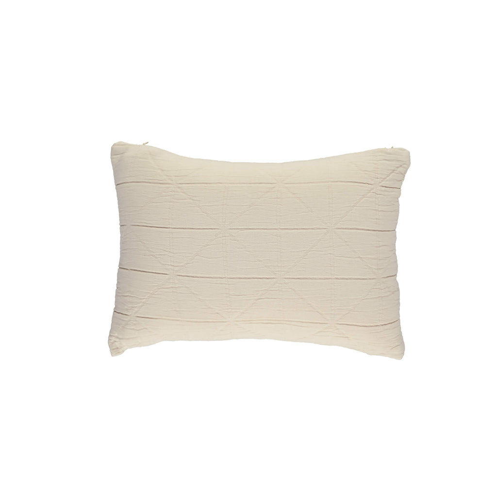 Diamond Soft cotton Pillow cover - Natural available in 3 sizes