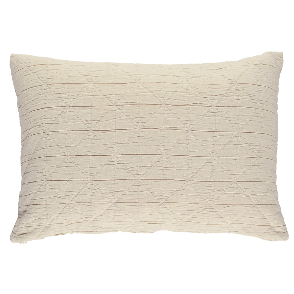 Diamond Soft cotton Pillow cover - Natural available in 4 sizes