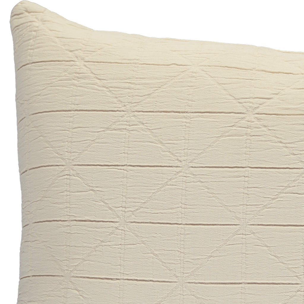 Diamond Soft cotton Pillow cover - Natural available in 3 sizes