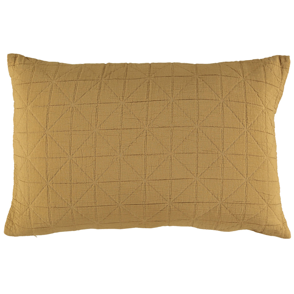 Diamond Soft cotton Pillow cover - Ochre available in 2 sizes