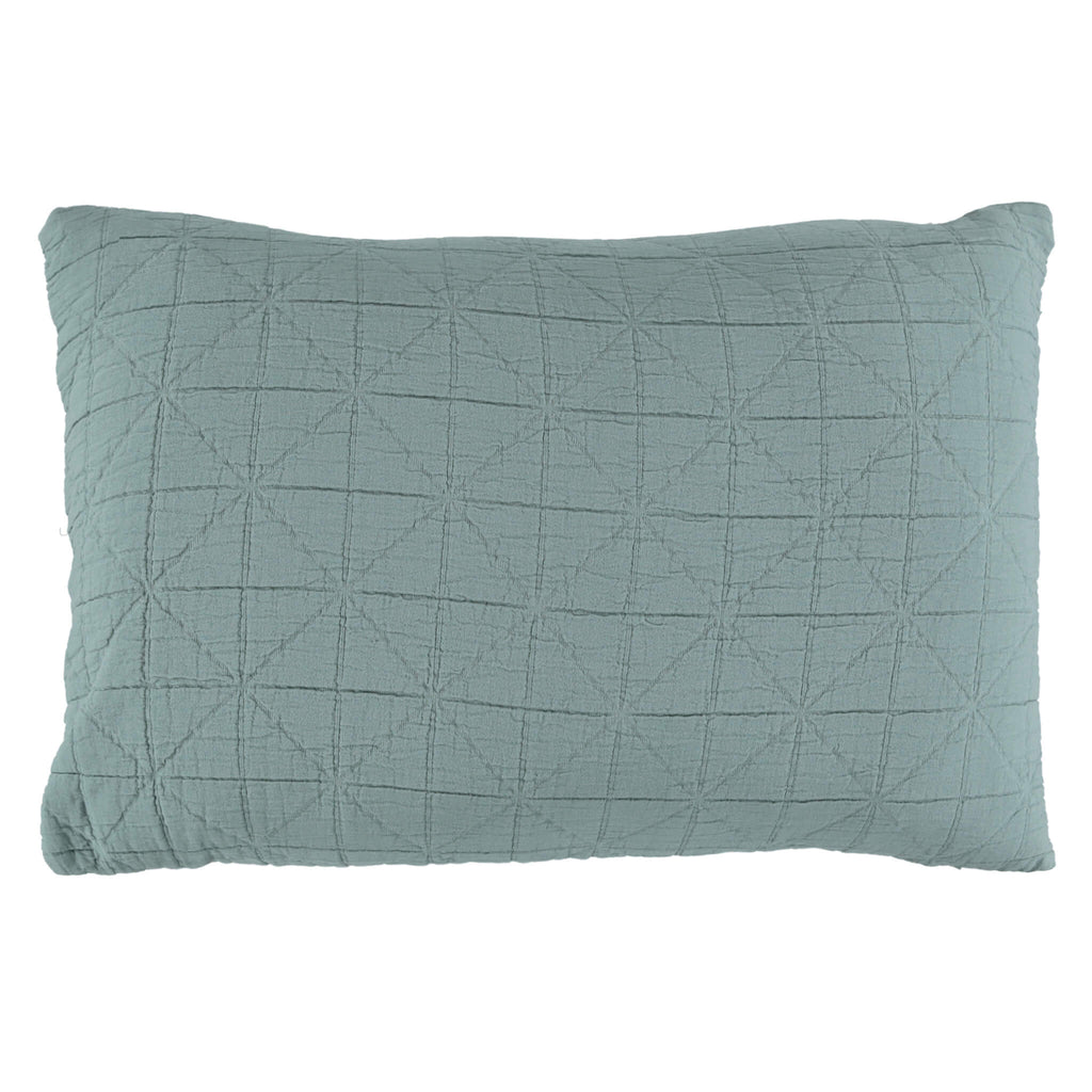 Diamond Soft Organic Cotton Pillow cover - Sky Blue available in 3 sizes