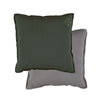 Camomile Padded Cushion - Dark Green and Blue Grey