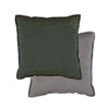 Camomile Padded Cushion - Dark Green and Blue Grey