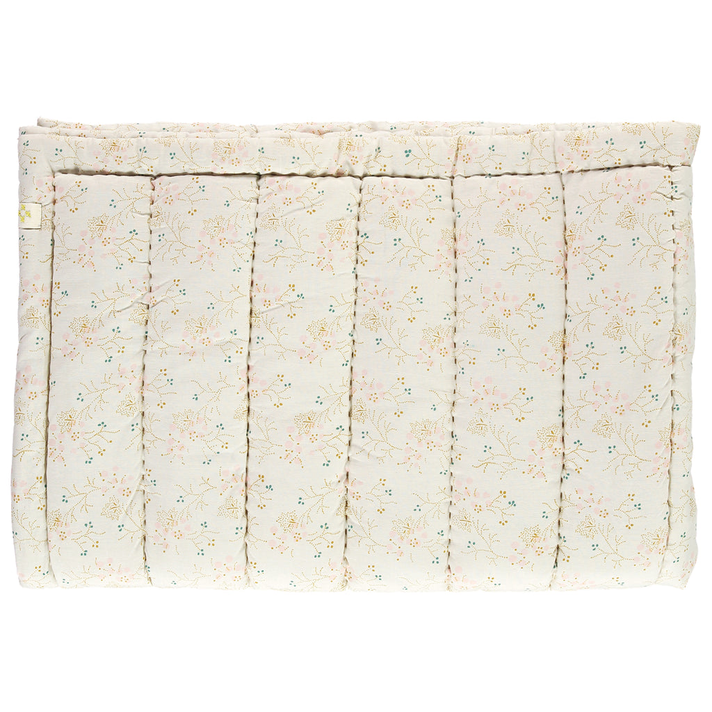 Minako Golden Floral Hand Quilted Blanket