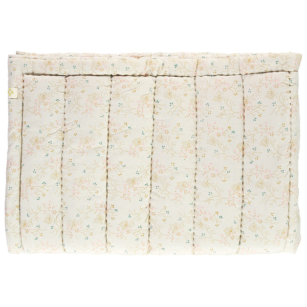 Minako Golden Floral Hand Quilted Blanket