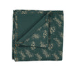 Single Layer Swaddle Blanket - Celia Forest Green / Stone