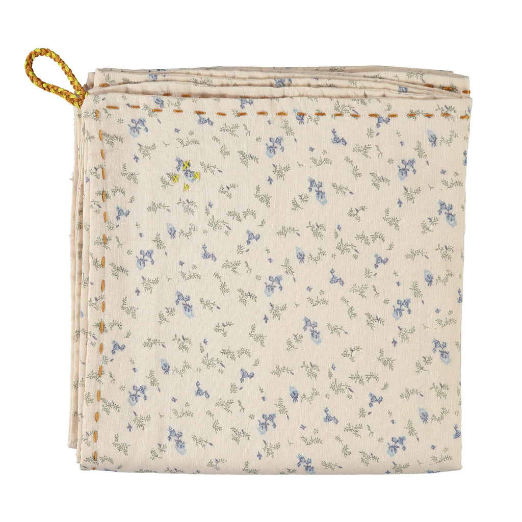 Double Layer Reversible Swaddle - Bella Floral / Stone